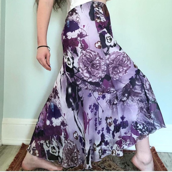 Y2K Fairy Core Maxi Skirt - Picture 2 of 4